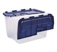 Grande Boîte de rangement avec Couvercle 2 Volets 55 litres