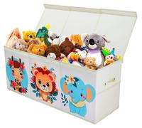 Grande boîte de rangement avec couvercle pour les jouets d'enfants, organisateur pliable