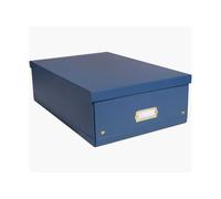 Grande Boîte de rangement en Carton A3+ Neo Deco - Bleu Royal