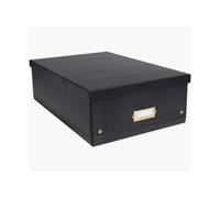 Grande Boîte de rangement en Carton A3+ Neo Deco - Noir