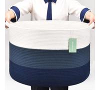 Grande boîte de rangement en coton 55 x 33 cm, robuste et élégante
