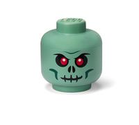 Grande boîte de rangement Tête de squelette - Vert