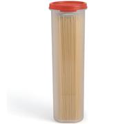 Grande boîte de rangement transparente pour spaghettis et pâtes avec couvercle. Organisation multi-usages et rangement des aliments pour nouilles, haricots, pailles - Hermétique et étanche sans BPA, 1