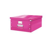 Grande Boîte en Carton avec couvercle format A3+ Multi Usages - Rose