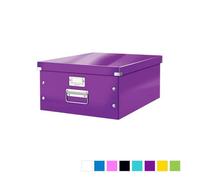 Grande Boîte en Carton avec couvercle format A3+ Multi Usages - Violet