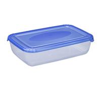 Grande Boite hermétique de congélation rectangulaire 3 litres - Bleu