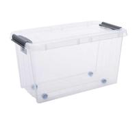 Grande Boîte transparente à roulettes 70 litres ProBox