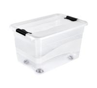 Grande Boîte transparente à roulettes pour ranger les jouets