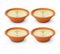 Grande Bougie Citronnelle en Pot Terre Cuite, 13H, Ø23cm x 6,5cm (Lot de 4) | Grande Bougie Jardin Citronnelle Royal Flame Ø23 cm x 6,5 cm, Jaune, ±13 Heures De Combustion, Fabrication Européenne