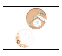 Grande bougie fleurs séchées rose ancienne
