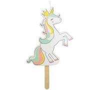 Grande bougie - Licorne 14,5 x 6,3 x 1 cm Rose