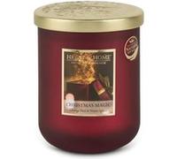HEART & HOME Bougie parfumée Magie de Noël – cire naturelle de soja 75h – grande jarre en verre