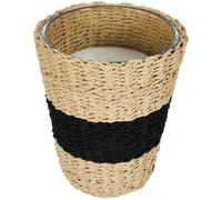 Grande bougie parfumée panier tressé 23 cm.