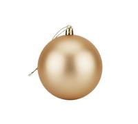 Grande Boule de Champagne de 20 cm en PVC incassable avec Finition Mate - Décorations festives à Suspendre pour Sapin de Noël - Décoration Ronde pour décoration d'intérieur de Vacances