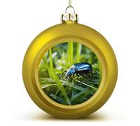 Grande boule de Noël 2025 incassable, boules décoratives à suspendre pour sapin de Noël, style doré