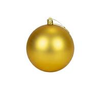 Grande Boule de Noël dorée Profonde de 25 cm en PVC incassable avec Finition Mate - Décorations festives à Suspendre pour Sapin de Noël - Ornement Rond pour décoration d'intérieur de Vacances