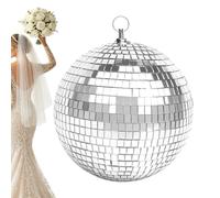 Grande boule disco Grand Accessoire de Décoration de Fête en Miroir Argenté | Ornements Boule Disco Brillants Pour Fêtes à la Maison Anniversaires Scènes Soirées Événements