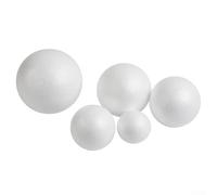 Grande boule en mousse blanche de 7 cm en polystyrène massif pour décorations de gâteaux, décorations de fête, boules à suspendre, fournitures artistiques, décoration d'intérieur (10 cm)