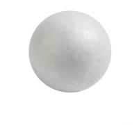 Grande boule en mousse blanche de 7 cm en polystyrène massif pour décorations de gâteaux, décorations de fête, boules à suspendre, fournitures artistiques, décoration d'intérieur (6 cm)