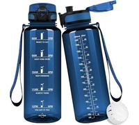 Grande bouteille d'eau de 1,5 litre, sans BPA, 1500 ml, bouteille d'eau en plastique anti-fuite, grande bouteille d'eau pour le yoga, le fitness, les voyages et les activités de plein air