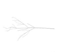 Grande branche séchée blanche | Décoration florale artificielle en mousse pour mariage, maison, fête | Tige de plante artificielle pliable haute résistance | Branche artificielle légère et réaliste