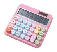 Grande Calculatrice de Bureau - Grands Boutons 12 Chiffres Calculatrice de Table,Machine À Additionner Écran LCD De 13 cm Coloré Inclinable À 15 Degrés Pour Maison École Travail Commerce Étudiants Ban