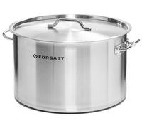 Grande casserole en acier inoxydable avec couvercle, d'une capacité de 8 litres