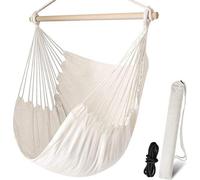 Grande chaise suspendue Relax, balancelle suspendue en coton tissé pour un confort et une durabilité supérieurs. Idéale pour l'intérieur et l'extérieur : salon, chambre, terrasse, balcon, jardin, déte