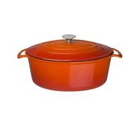Grande cocotte en fonte ovale orange Vogue 6 L
