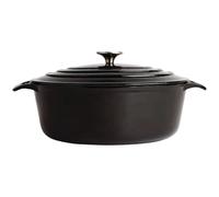 Grande cocotte ovale noire Vogue 6 litres