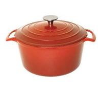 Plat à gratin rond Vogue orange grand format 4 litres