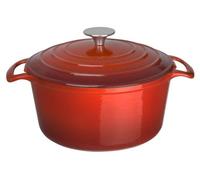 Grande cocotte ronde rouge en fonte Vogue 4 L