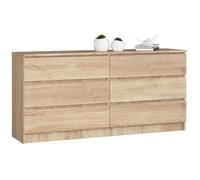 Akord Commode 6 tiroirs - Chêne sonoma