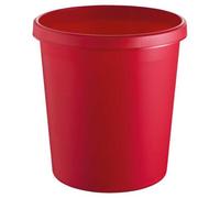 Grande Corbeille à Papier en plastique classique coloré - Rouge
