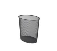 Grande corbeille à papier noire 40l