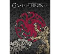 Grande couverture Game of Thrones Winter is Coming - 150 x 200 cm - En polaire corail super douce - Noir - G.o.T. Targaryen Stark Lannister House of The Dragon Pass pour la parure de lit