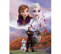 Grande couverture polaire motif La Reine des Neiges 2 - 130 x 170 cm - Super douce - Couverture de canapé - Anna Elsa Disney Sven Olaf Kristoff Arendelle - Totalement inconditionnée à la parure de lit