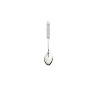 GRANDE CUILLERE FENDUE PROFESSIONNELLE AVEC LONG MANCHE OVALE ACIER INOXYDABLE