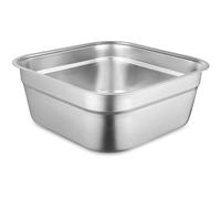 Grande cuvette carrée en acier inoxydable, multi-usage pour évier et cuisine, lavabo robuste pour légumes