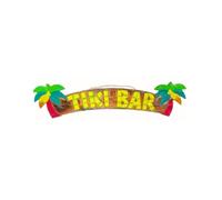 Grande enseigne "Tiki Bar" en bois 100cm | Décoration Tropicale