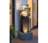 Grande Fontaine de Jardin avec éclairage LED Fontaine Cascade décoration de Jardin