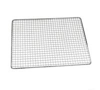 Grande grille de cuisson pour barbecue 50 x 35 cm, chauffage uniforme pour | Taille compacte de 45 x 30 cm, construction en acier robuste, répartition homogène de la chaleur, passe au lave-vaisselle