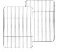 Grande grille en acier inoxydable pour rôtir, cuire au four et griller - saine et durable - adaptée au four et au lave-vaisselle - 415 x 29 x 2 cm