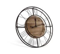 Grande horloge ancienne bois marron -