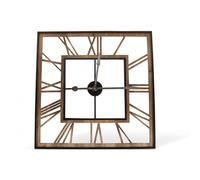 Grande horloge ancienne carré forge fer