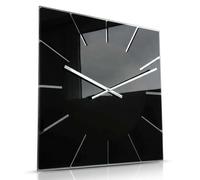 Grande horloge murale EXACT noire 50 cm pour le salon
