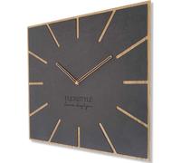 Grande horloge murale noire EKO EXACT 4 50 cm