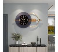 Grande horloge murale XXL en métal, 80 x 38 cm. Horloge murale numérique silencieuse, sans tic-tac, pour la chambre à coucher, le bureau ou la cuisine