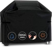 Grande housse imperméable pour barbecue 147 x 61 x 117 cm, noire