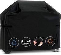 Grande housse pour barbecue 183 x 66 x 130 cm, imperméable, résistante aux UV, noire